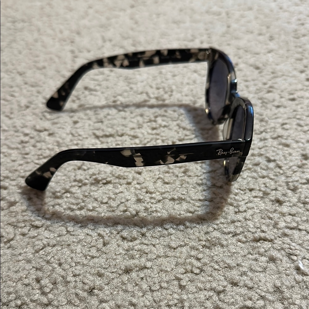 Ray-Ban Black and White Clubmaster Sunglasses - Picture 4 of 5